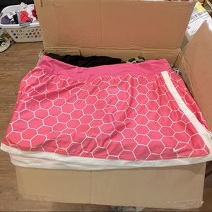 Pink athletic skort